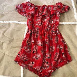 HONEY PUNCH red jumpsuit size small!